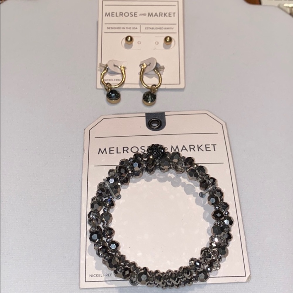 Melrose & Market Earrings & Bracelet Bundle- NWT